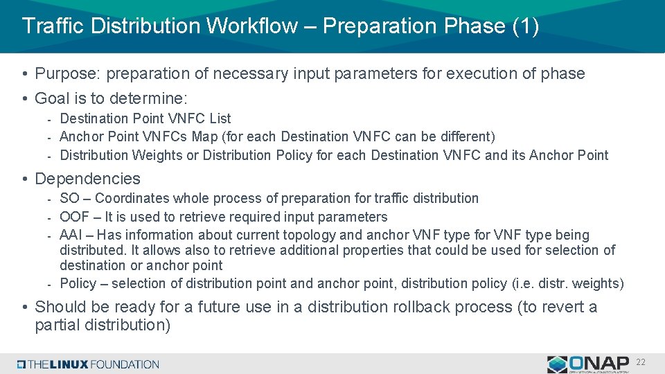 Traffic Distribution Workflow – Preparation Phase (1) • Purpose: preparation of necessary input parameters