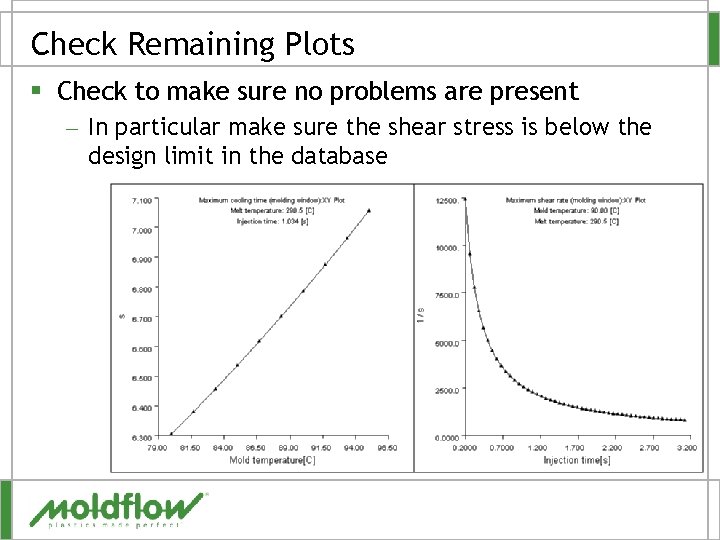 Check Remaining Plots § Check to make sure no problems are present – In