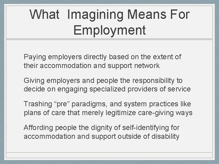 What Imagining Means For Employment Paying employers directly based on the extent of their