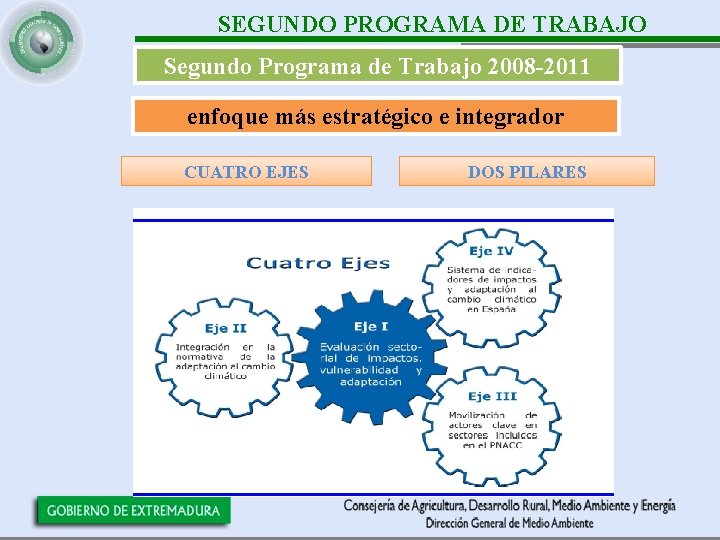 SEGUNDO PROGRAMA DE TRABAJO Segundo Programa de Trabajo 2008 -2011 enfoque más estratégico e