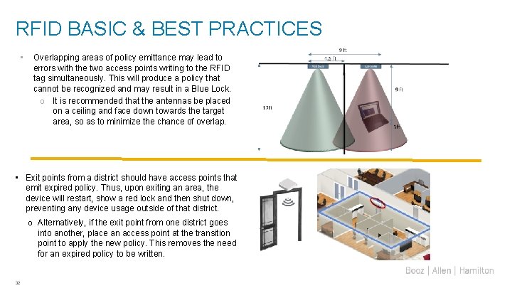 RFID BASIC & BEST PRACTICES • Overlapping areas of policy emittance may lead to