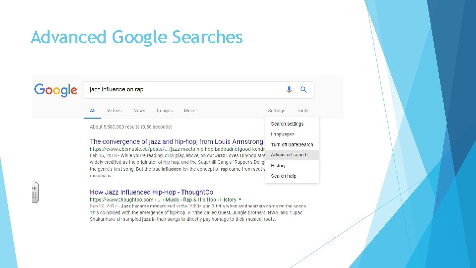 Advanced Google Searches 