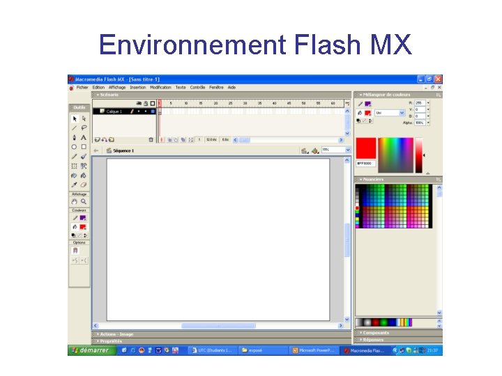 Environnement Flash MX 