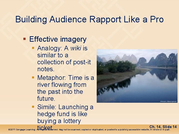 Building Audience Rapport Like a Pro § Effective imagery § Analogy: A wiki is