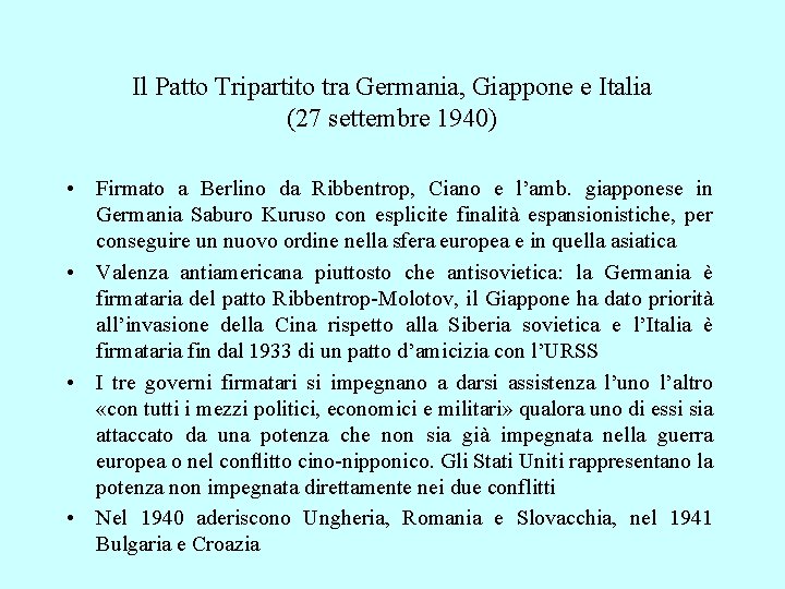 Il Patto Tripartito tra Germania, Giappone e Italia (27 settembre 1940) • Firmato a