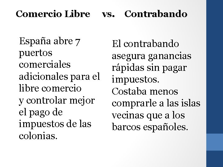 Comercio Libre España abre 7 puertos comerciales adicionales para el libre comercio y controlar