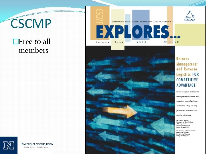 CSCMP �Free to all members 