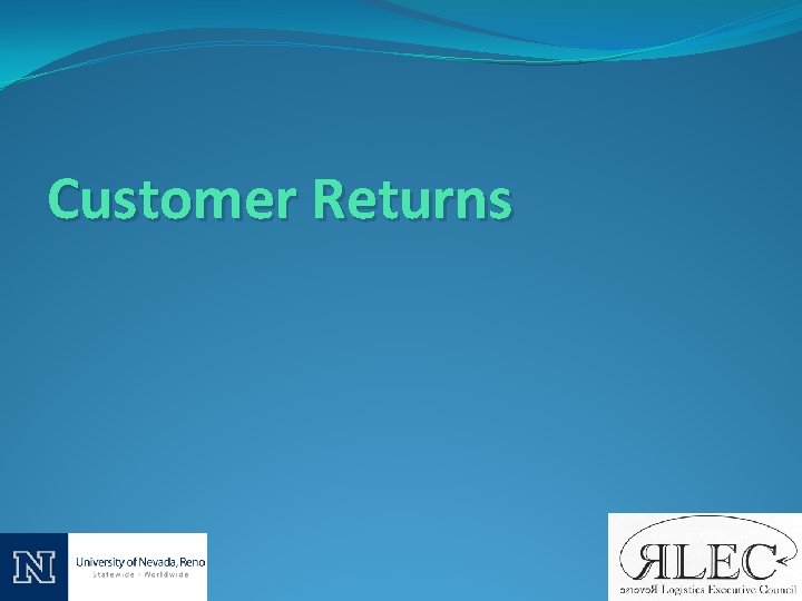 Customer Returns 