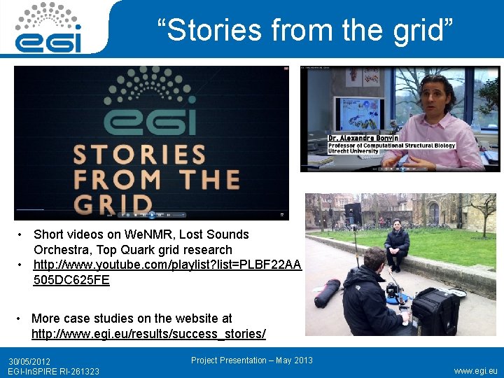 “Stories from the grid” • Short videos on We. NMR, Lost Sounds Orchestra, Top