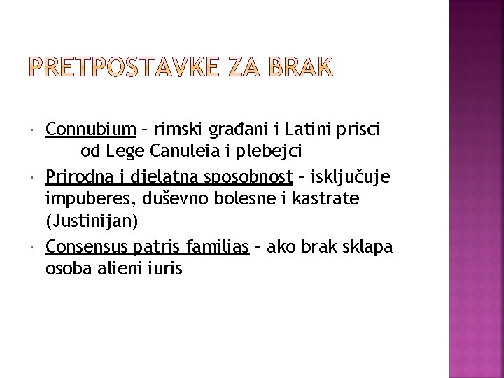  Connubium – rimski građani i Latini prisci od Lege Canuleia i plebejci Prirodna