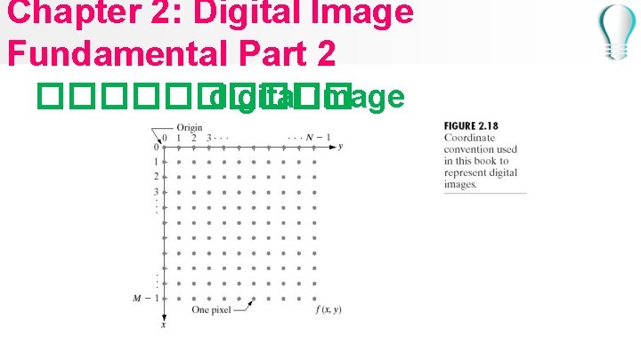Chapter 2: Digital Image Fundamental Part 2 ����� digital image 