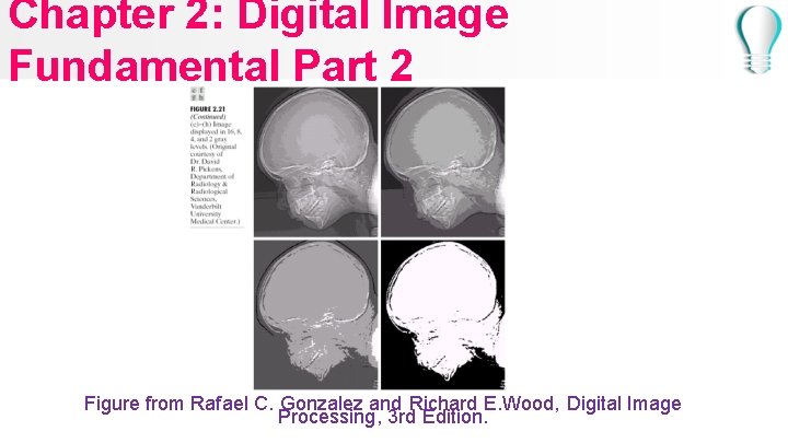 Chapter 2: Digital Image Fundamental Part 2 Figure from Rafael C. Gonzalez and Richard