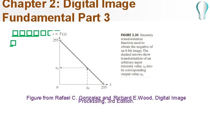 Chapter 2: Digital Image Fundamental Part 3 ������� � Figure from Rafael C. Gonzalez