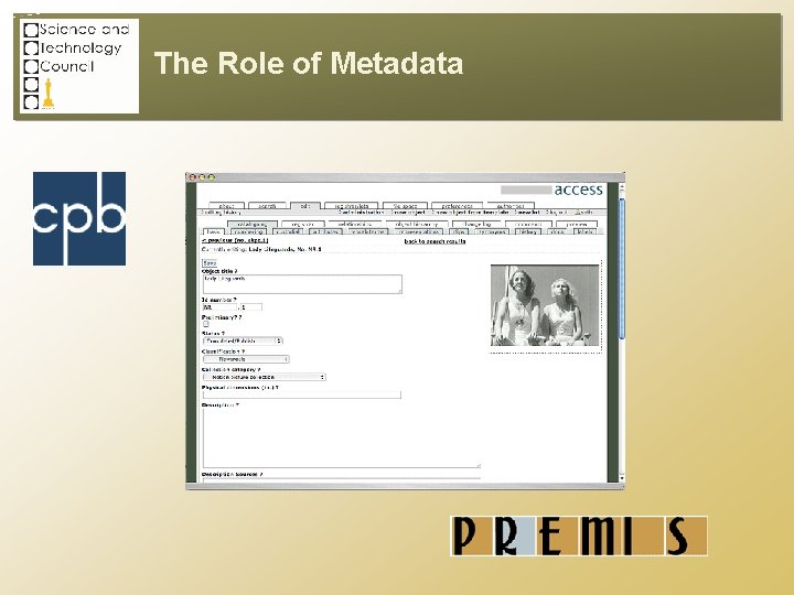 The Role of Metadata 