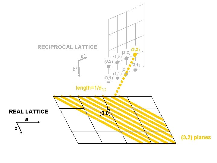 RECIPROCAL LATTICE a* (0, 2) b* (0, 1) (2, 2) (1, 2) (2, 1)