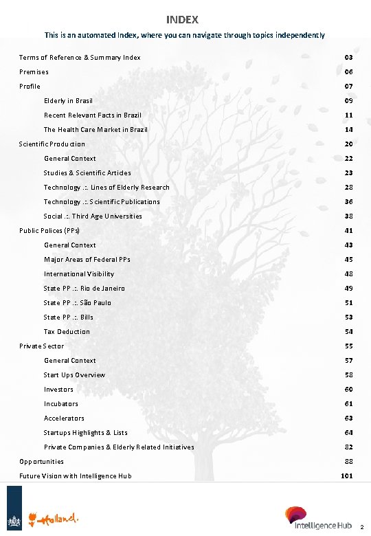 INDEX This is an automated Index, where you can navigate through topics independently Terms