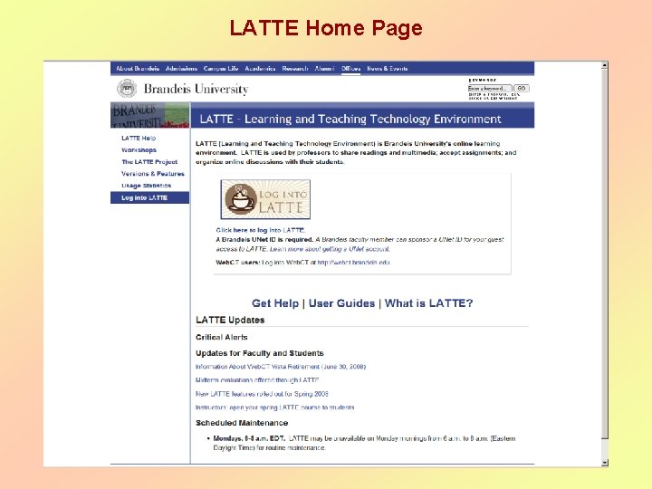 LATTE Home Page 