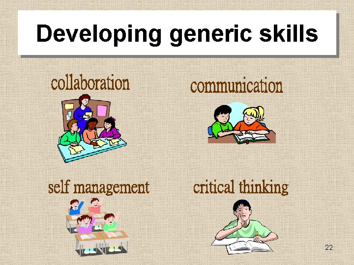 Developing generic skills 22 