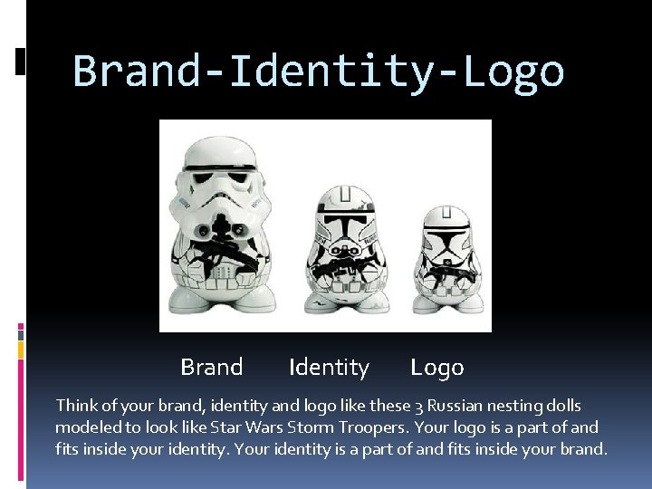 Brand-Identity-Logo Brand Identity Logo Think of your brand, identity and logo like these 3