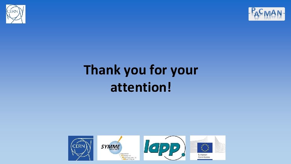 Thank you for your attention! 