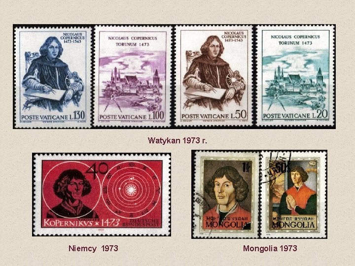 Watykan 1973 r. Niemcy 1973 Mongolia 1973 