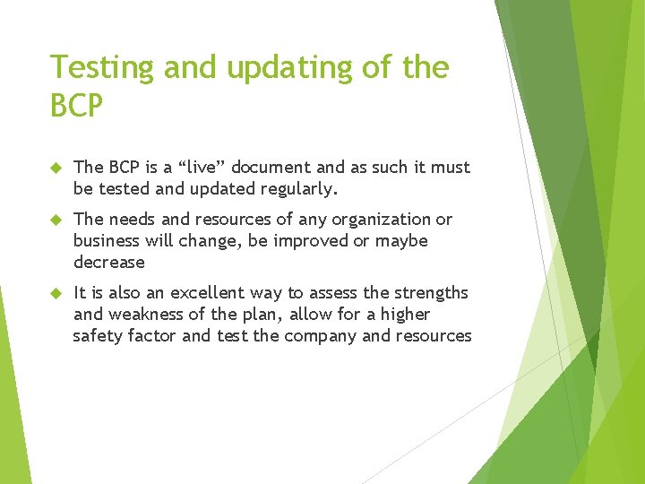 Facilities Management Business Continuity Planning and FM BCP