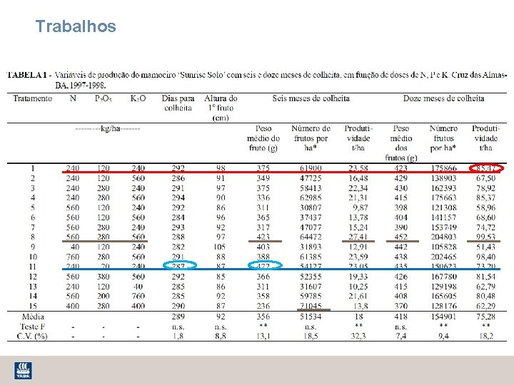 Trabalhos 