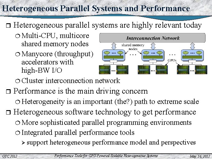 Performance Tools for GPUPowered Scalable Heterogeneous Systems Allen