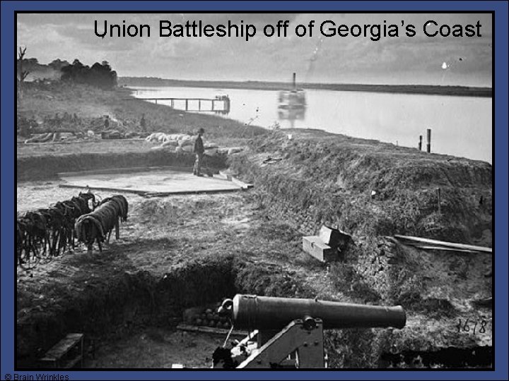 Union Battleship off of Georgia’s Coast © Brain Wrinkles 