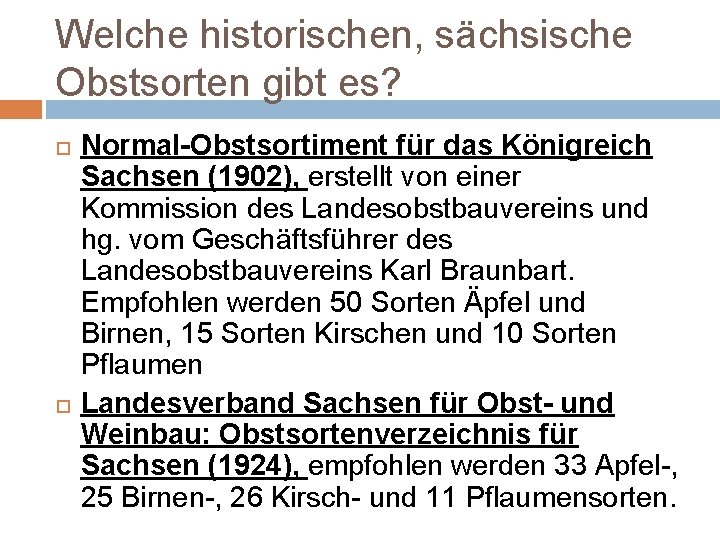 Welche historischen, sächsische Obstsorten gibt es? Normal-Obstsortiment für das Königreich Sachsen (1902), erstellt von