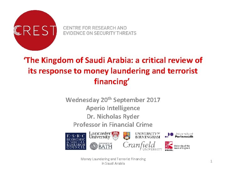 The Kingdom Of Saudi Arabia A Critical Review