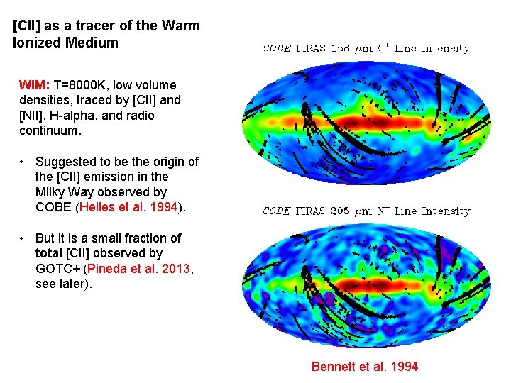 [CII] as a tracer of the Warm Ionized Medium WIM: T=8000 K, low volume