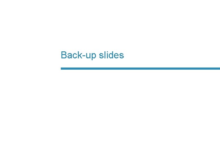 Back-up slides 
