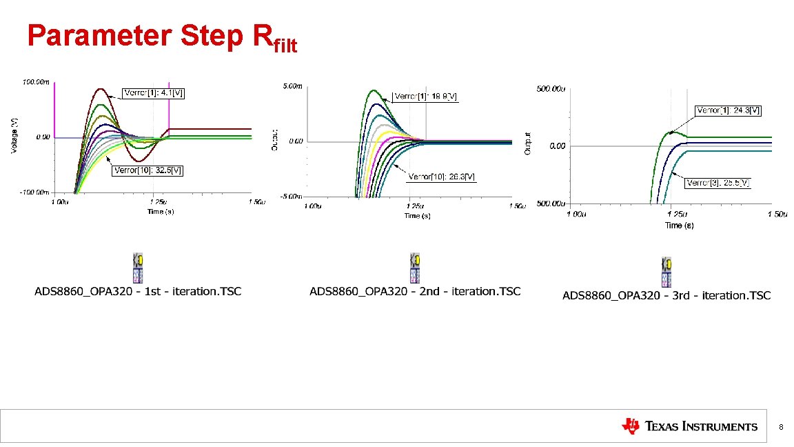 Parameter Step Rfilt 8 