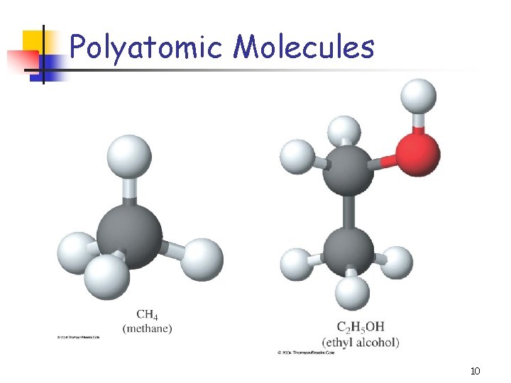 Polyatomic Molecules 10 