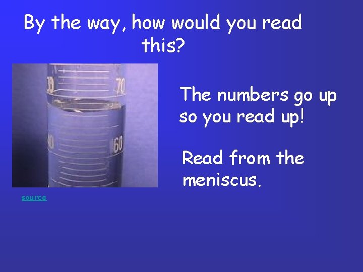 By the way, how would you read this? The numbers go up so you By the way, how would you read this? The numbers go up so you