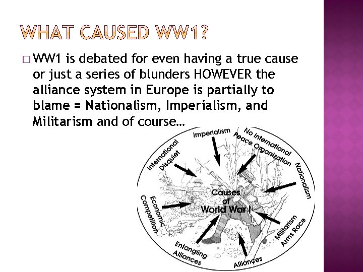 � WW 1 is debated for even having a true cause or just a