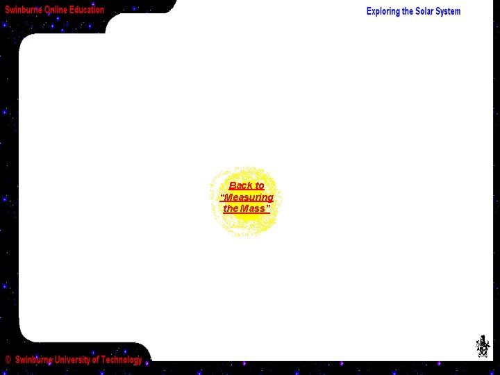 Back to “Measuring the Mass” 