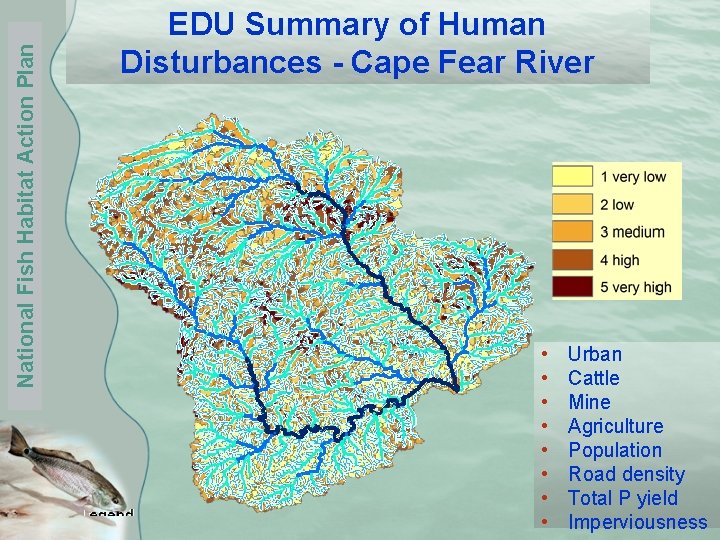 National Fish Habitat Action Plan EDU Summary of Human Disturbances - Cape Fear River