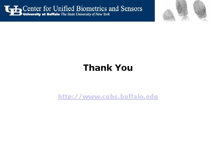 Thank You http: //www. cubs. buffalo. edu 