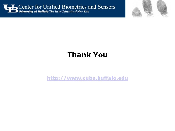 Thank You http: //www. cubs. buffalo. edu 