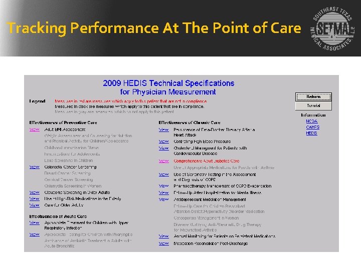 Tracking Performance At The Point of Care 