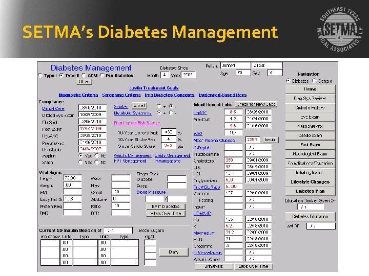 SETMA’s Diabetes Management 