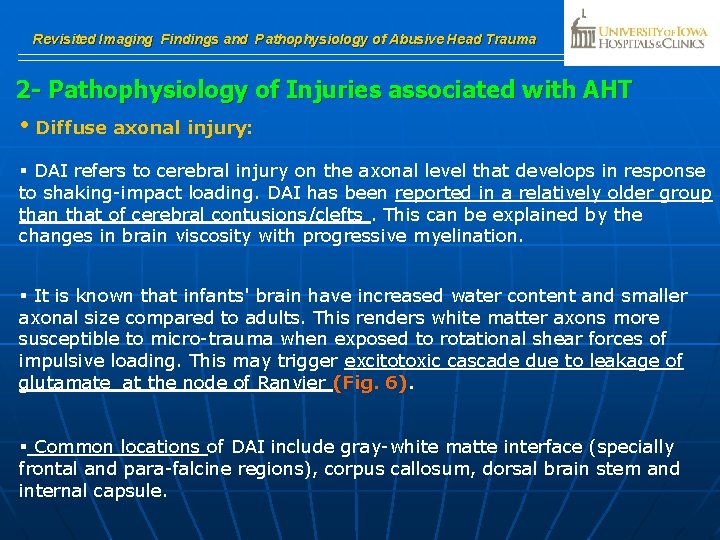 Revisited Imaging Findings and Pathophysiology of Abusive Head Trauma 2 - Pathophysiology of Injuries