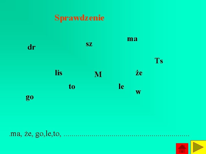 Sprawdzenie ma sz dr Ts lis to go że M le w . ma, Sprawdzenie ma sz dr Ts lis to go że M le w . ma,