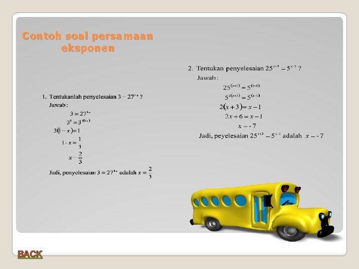 Contoh soal persamaan eksponen BACK 