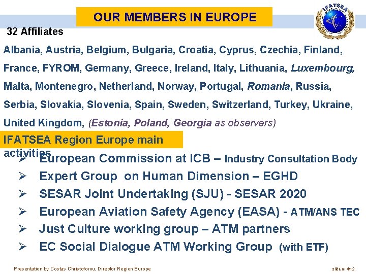 OUR MEMBERS IN EUROPE 32 Affiliates Albania, Austria, Belgium, Bulgaria, Croatia, Cyprus, Czechia, Finland,