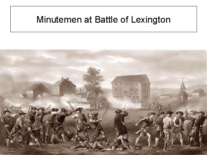 Minutemen at Battle of Lexington 