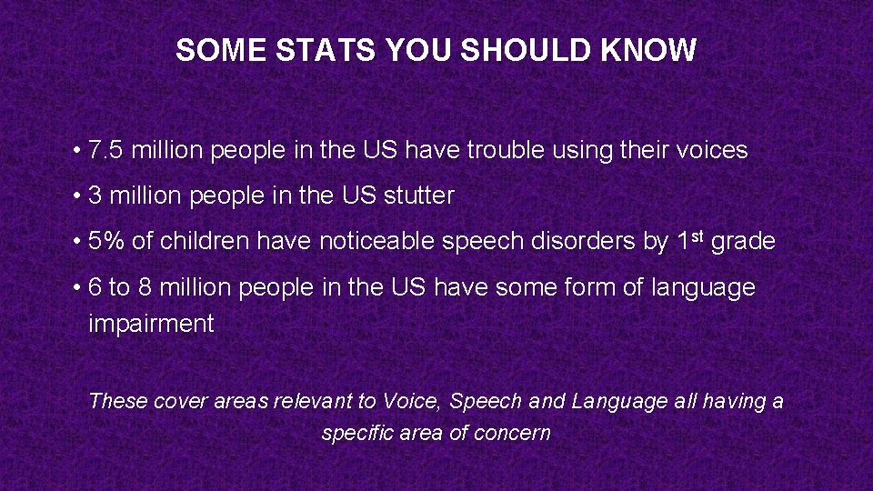 SOME STATS YOU SHOULD KNOW • 7. 5 million people in the US have