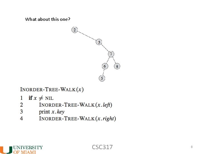 What about this one? CSC 317 8 